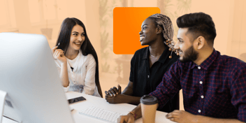 Collaborative team discussing an ITSM change management project – C2 ITSM blog